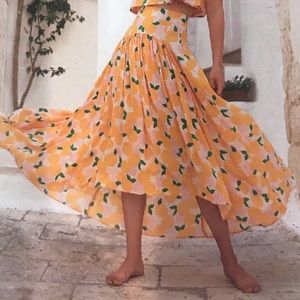 Mister Zimi Mandarin print Eva skirt